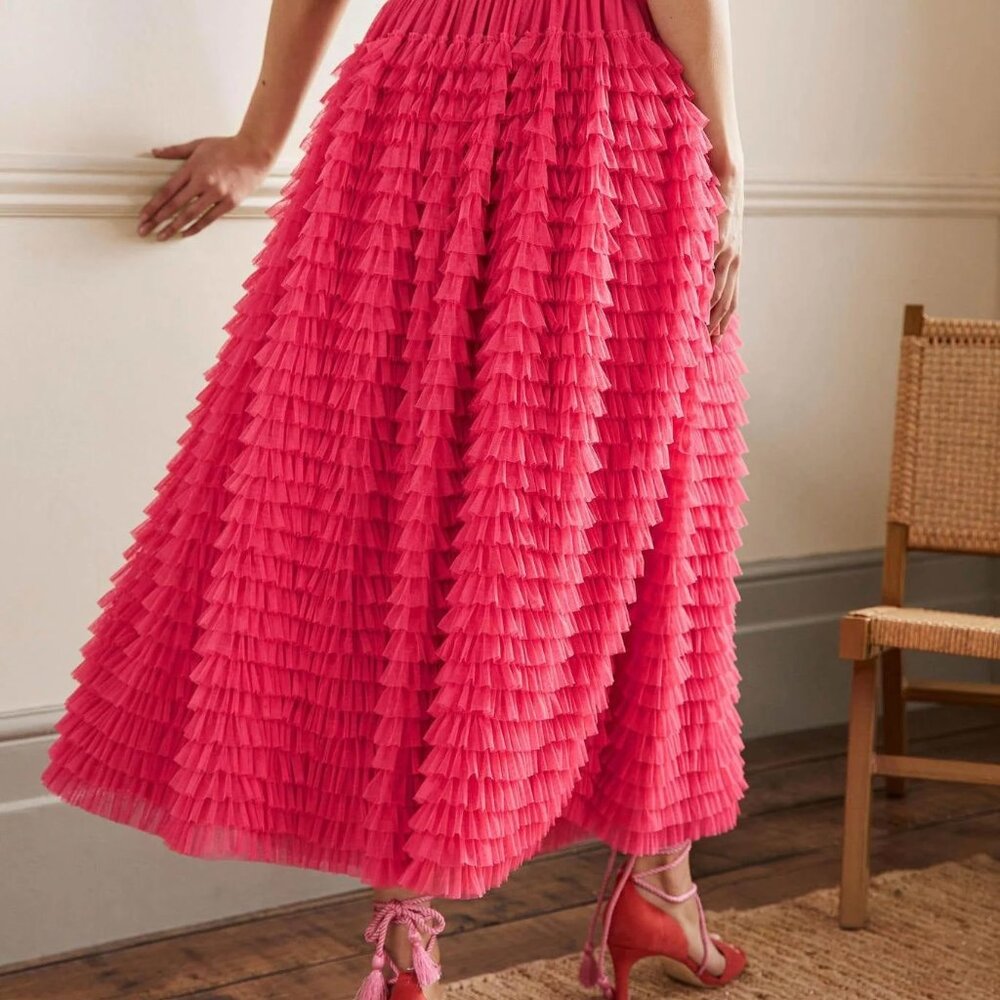 Boden Rachael Layered Tulle Skirt NWT